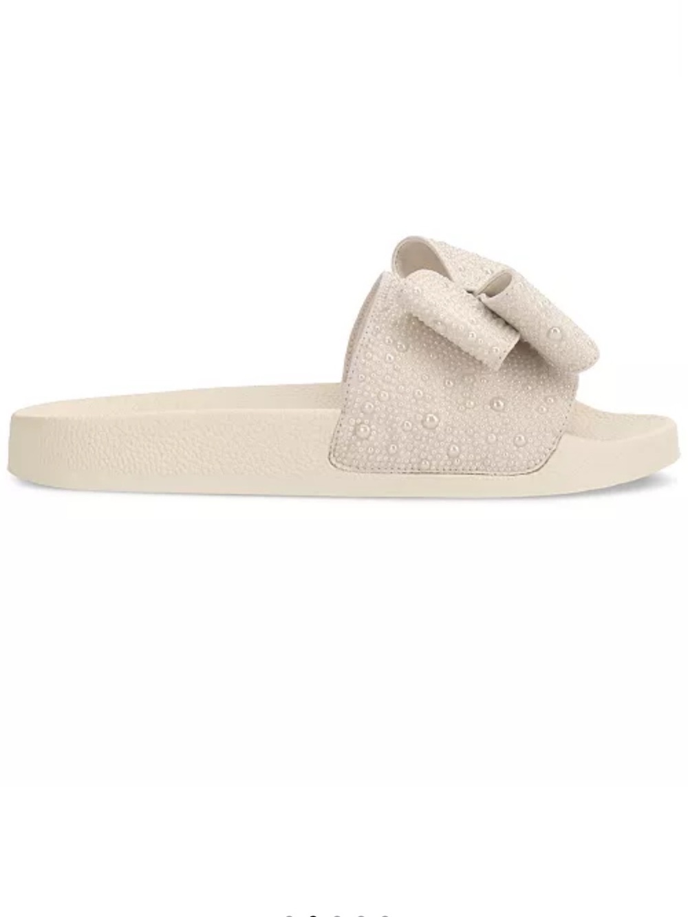 NEW! INC International Concepts Cream Bow Slide Sandals | Women’s Size 8 - Picture 2 of 8